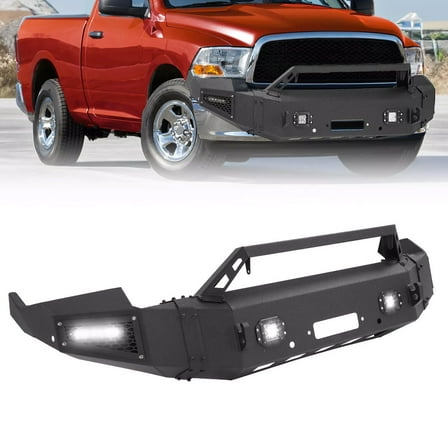 NEW Front Bumper Assembly w/ LED w/ Winch Plate For Dodge RAM 1500 2009-2012