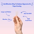 thumbnail image 4 of Seasonal Flavor Infused Premium Flavored Toothpicks - to Help Quit Smoking - Nicotine Free - Non-GMO, Kosher Vegan Peppermint 40 Approx Count, 4 of 7