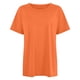 thumbnail image 4 of Camiseta informal de cuello redondo estampada para mujer: top de manga corta de verano de suave mezcla de algodón, 4 of 4