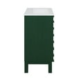 thumbnail image 5 of Cascade 24" Freestanding Bathroom Vanity in Green Oak with 3-Hole Centerset Sink Top, 5 of 7