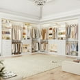 thumbnail image 2 of Homieasy 49-127 inch Adjustable Closet Organizer System with 6 Drawers, Walk-in Closet System and Storage System with 5 Hanging Rods & Shelves for Closet/Bedroom, White, 2 of 7