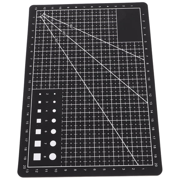BESTYASH Multipurpose Black Craft Cutting Mat for Sewing Quilting and Clay Projects