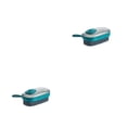 thumbnail image 2 of Yuarrent Cepillo de limpieza Ropa de plástico ligero Zapatos Herramienta de limpieza del hogar Cepillos de lavandería hidráulicos Cocina Verde negruzco 2piezas, 2 of 6