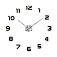 thumbnail image 1 of 3D DIY Espejo de superficie Reloj de pared tiempo de tiempo de tiempo de de tiempo Reloj Decoración de de Negro, 1 of 9