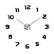thumbnail image 1 of Reloj de Pared Zulema Superficie de Espejo Acrílico 3D Negro Decorativo de Cuarzo, 1 of 8