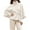 A-White, variant on mgoYE Women's Batwing Sleeve Poncho Coat Oversized Winter Pea Coat Stand Collar Cropped Cape Jacket with Belt(Coffee,2XL)