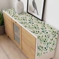 thumbnail image 4 of Green Leaves Table Runner - 70 Inch Long, Kitchen Dining Table Runner Dresser Scarves, Watercolor Spring Botanical Country Beige Farmhouse Decor for Coffee Tables Wedding Party Banquet, 4 of 8