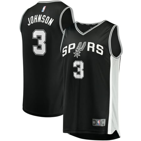 Johnson Supply San Antonio Keldon Johnson San Antonio Spurs Fanatics Branded Youth Fast Break Replica Jersey Black - Icon Edition ()