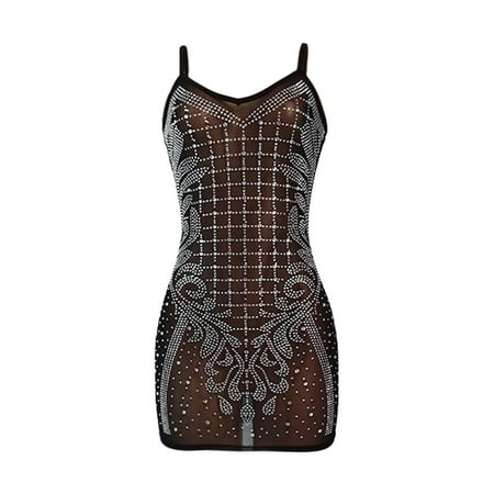 

Womens Dresses Hot Drilling Process Party Club Night Gowns