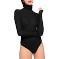 thumbnail image 2 of Free People Womens Solid Bodysuit Jumpsuit, Black, Large, 2 of 2
