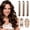 Khaki, variant on CUKIXA Heatless Hair Curler Overnight Curls-3 Pcs No Heat Curling Blowout Rod to Sleep In,Hair Rollers with Satin Scarf