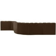 thumbnail image 3 of Meridian Furniture Arc Brown Velvet Modular Sectional, 3 of 16