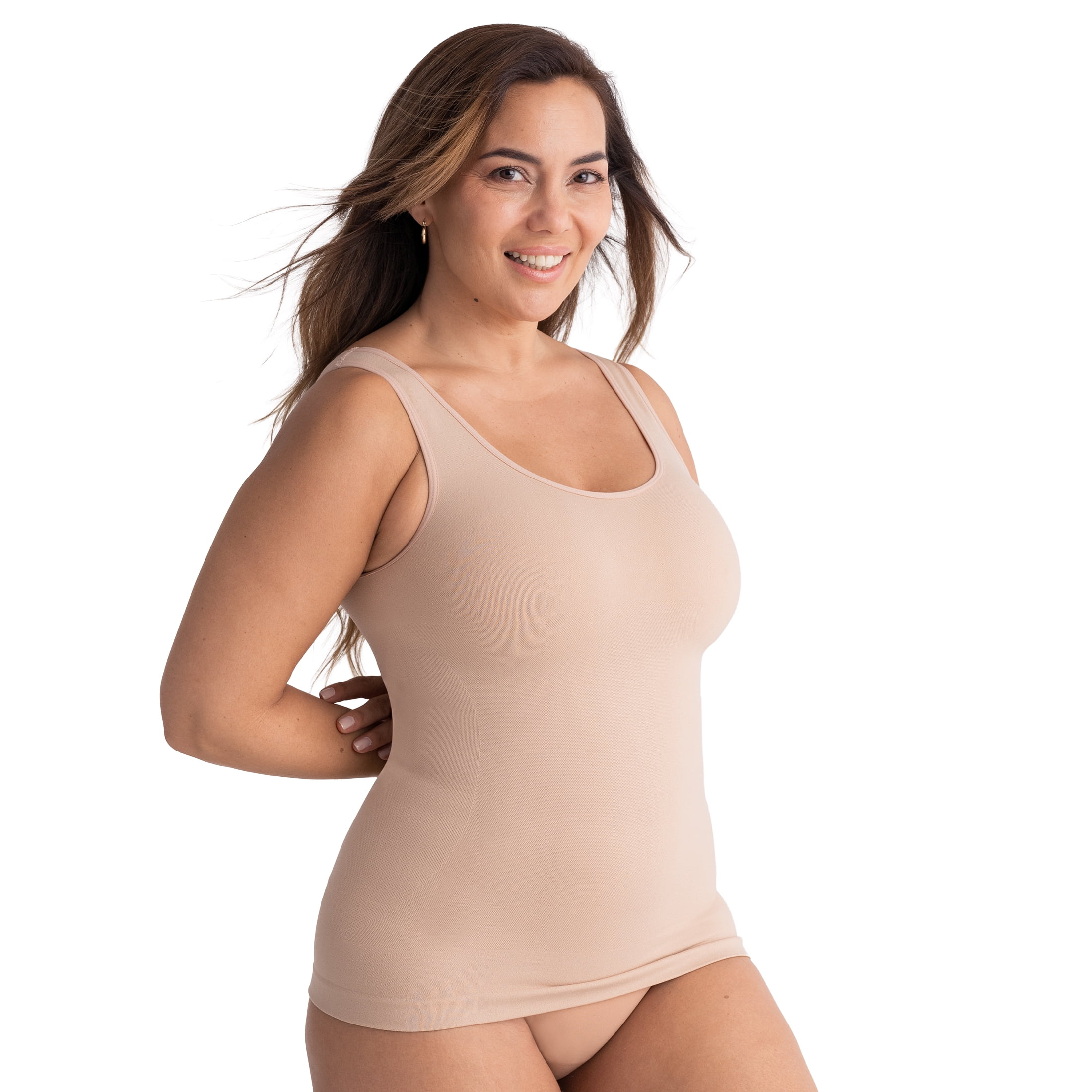 Shapermint Core Tummy Control Shapewear Tank Cami for Women with Wide Straps, Sizes S to 4XL