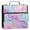 Pastel Pink Marble Texture, variant on Water-Resistant 3-Ring Binder Organizer with Multiple Pockets Zipper Binder Bag for Office Pastel Pink Marble Texture