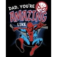 thumbnail image 2 of Men's Marvel Dad You're Amazing Like Spider-Man  Pull Over Hoodie Black 3X Large, 2 of 4