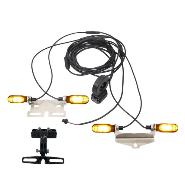 Intermitente para Bicicleta Eléctrica Ebike V04, 12 V, Resistente Al Agua, con Cable LED Intermitente, Kit de Conversión para Bicicleta Eléctrica
