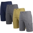 thumbnail image 2 of Men's Cotton Flex Stretch Cargo Shorts W/o Belt (3-Pack), 2 of 4