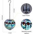 thumbnail image 2 of MUMTOP Mosaic Hanging Solar Glass Lights Lantern Outdoor - Gazing ball LED Solar Powered Waterproof Landscape Lanterns with Mosaic Design for Patio, Yard, Garden and Pathway Decoration, 2 of 6