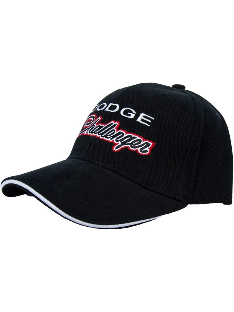 Dodge Challenger Adjustable Hat, Black, Embroidered, Cotton