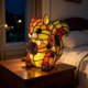 thumbnail image 4 of Stained Style Night Light Resin USB Powered Table Lamp For Home Decor, 4 of 9