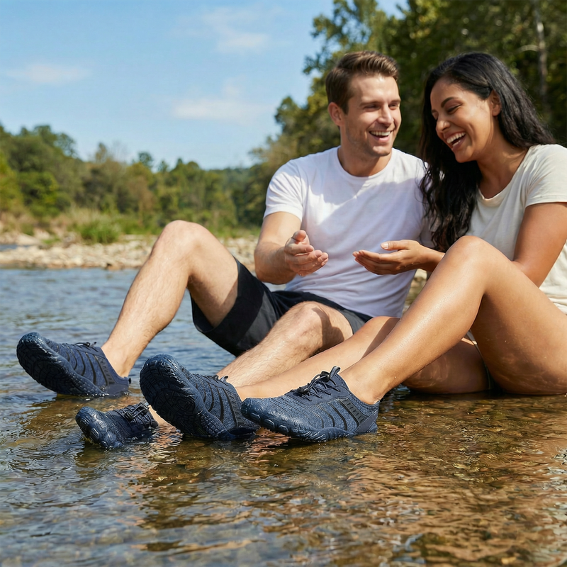 Stepedia Women's Men's Water Shoes Wide Quick-Dry Navy photo 2