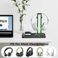 thumbnail image 4 of KDD Gaming Headphone Stand, Controller Holder with Wireless Charger USB and Type C, RGB Headset Stand Rotatable, 4 of 8
