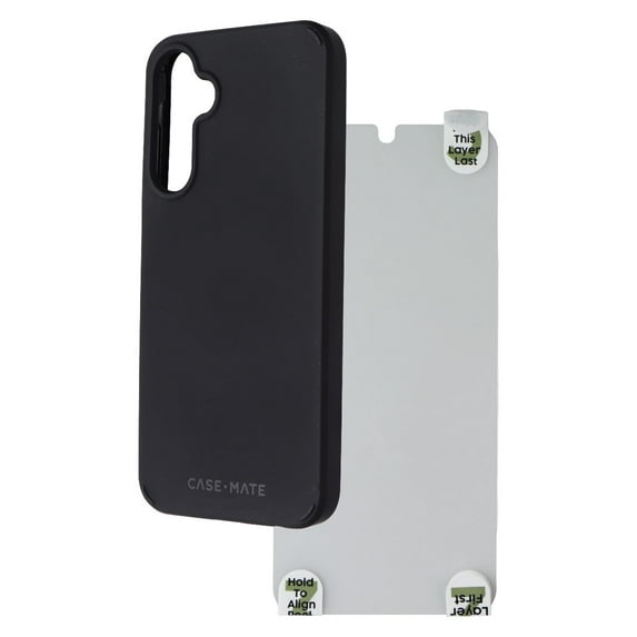Open Box Case-Mate Protection Pack Case & Screen Protector for Galaxy A25 (5G) - Black