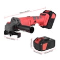 thumbnail image 2 of TFixol Battery-operated Electric Angle Grinder Tool Kit Portable Lithium Battery Brushless Grinder Machine Rechargeable 21V Cordless Handheld Lithium Grinder Tool 9000RPM 3-Speed Adjustment Li-ion Bat, 2 of 7