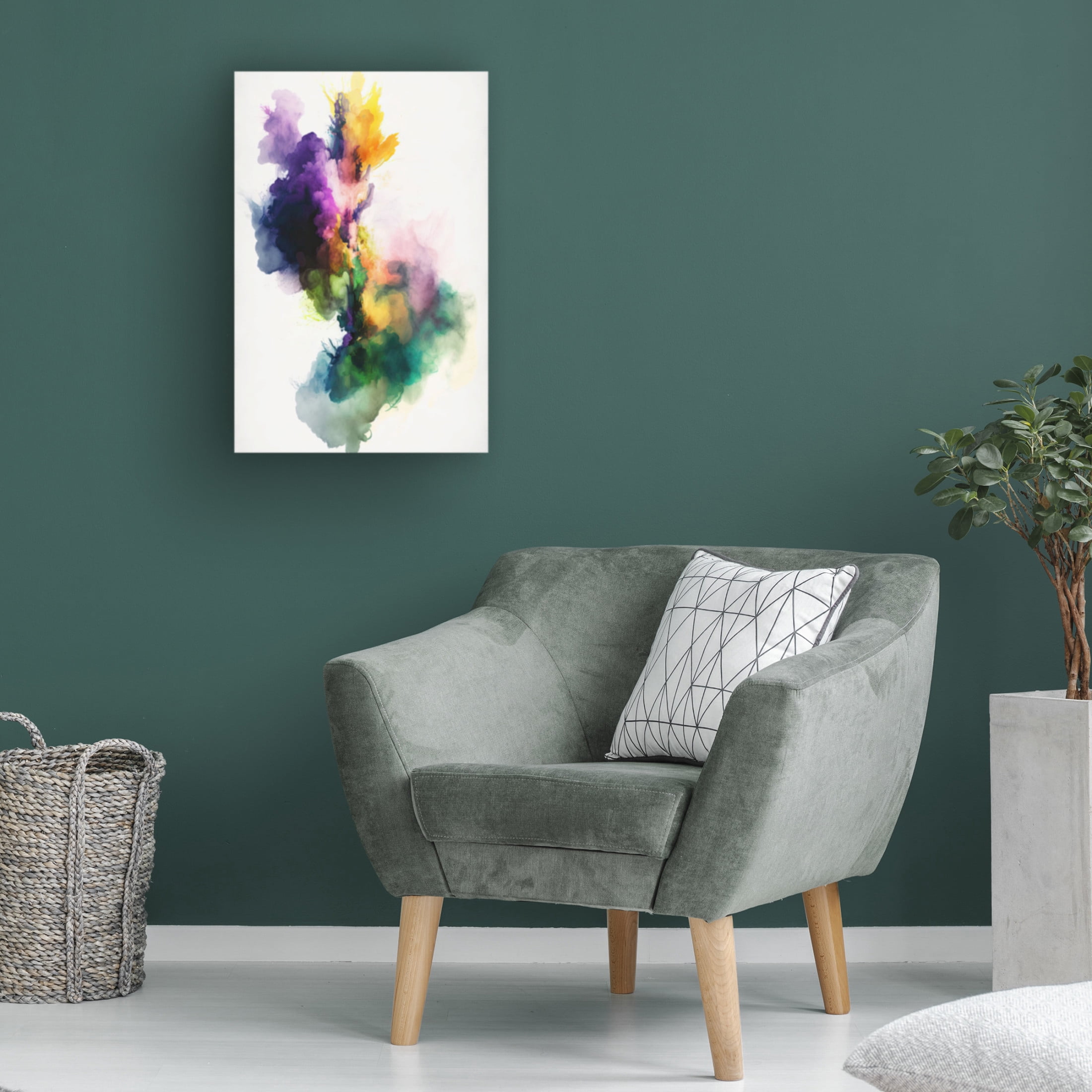 Trademark Fine Art Mauro Vibrant Smoke Canvas Wall Art