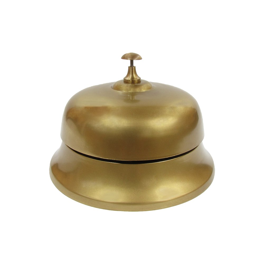 Huge Solid Brass Hotel Counter Service Desk Bell Clerk/Reception/Call