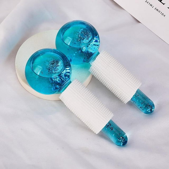BEMS-4pcs Bola de belleza con ondas de hielo para terapia de hielo para cara y ojos hinchados