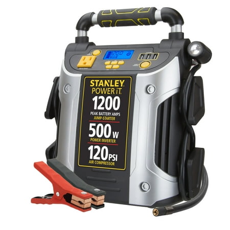 STANLEY 1200A Peak Jump Starter/Power Station w/500 watt inverter (Best Battery For Inverter Use)