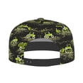 thumbnail image 4 of Daiia Light Green Excavator print Flat Bill Hats Flat Brim Trucker Cap Baseball Cap Adjustable Classic Low Profile Hat Unconstructed Plain Cap, 4 of 9