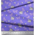 thumbnail image 3 of Soimoi Poly Georgette Fabric Leaves,Floral & Butterfly Decor Fabric Printed Yard 52 Inch Wide, 3 of 3