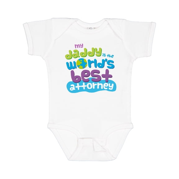 Inktastic Attorney Dad Lawyer Boys or Girls Baby Bodysuit