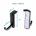 thumbnail image 2 of 4 Pack Plastic Headphone Holder Earphone Headset Hanger Rack Stand Hook Computer Black, 2 of 5