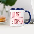 thumbnail image 4 of CafePress - Heart Stopper - 11 oz Ceramic Mug - Novelty Coffee Tea Cup, 4 of 6