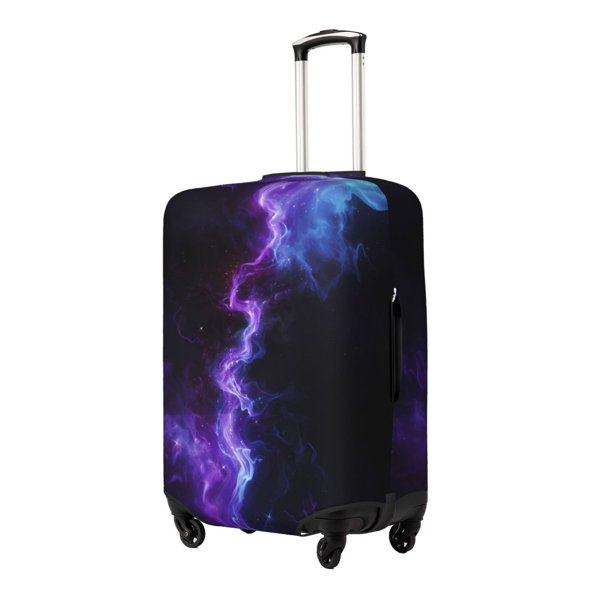 Balery Purple And Blue Nebula Funda de equipaje, fundas para maletas, elástica, lavable, protector de maletas, compatible con maletas de 18 a 32 pulgadas-Large
