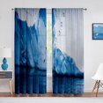 thumbnail image 5 of Antarctic Iceberg Nature Landscape Sheer Curtain for Living Room Bedroom Voile Drape Kitchen Window Tulle Curtains Home r, 5 of 7