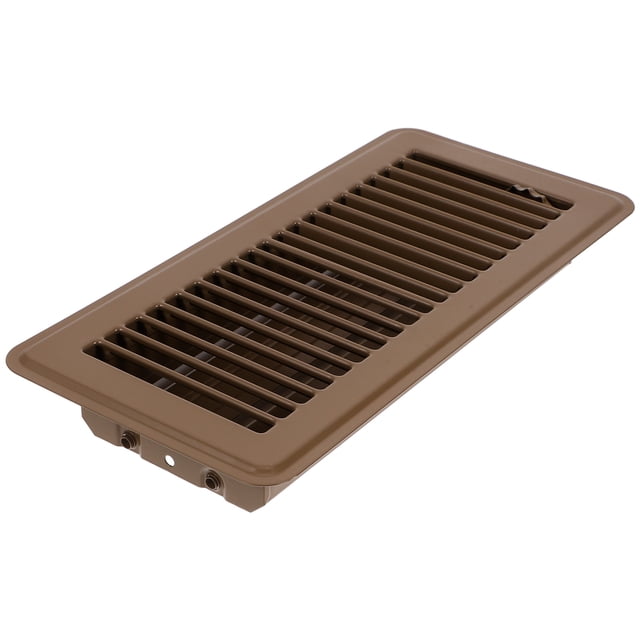 MOVTOTOP Brown Iron Floor Vent Grille for HVAC Systems Easy to Install MultiUse Replacement Fits All