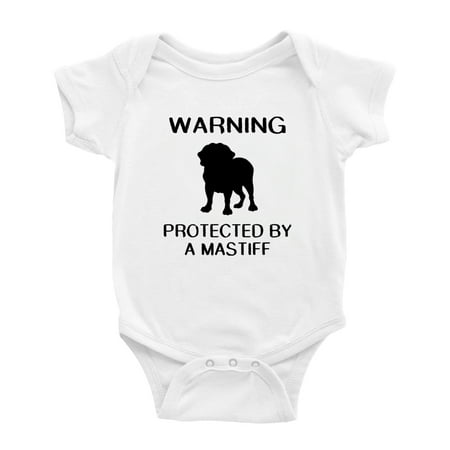 

Warning: Protected by A Mastiff Dog Funny Baby Romperss Newborn Clothes (White 12-18 Months)