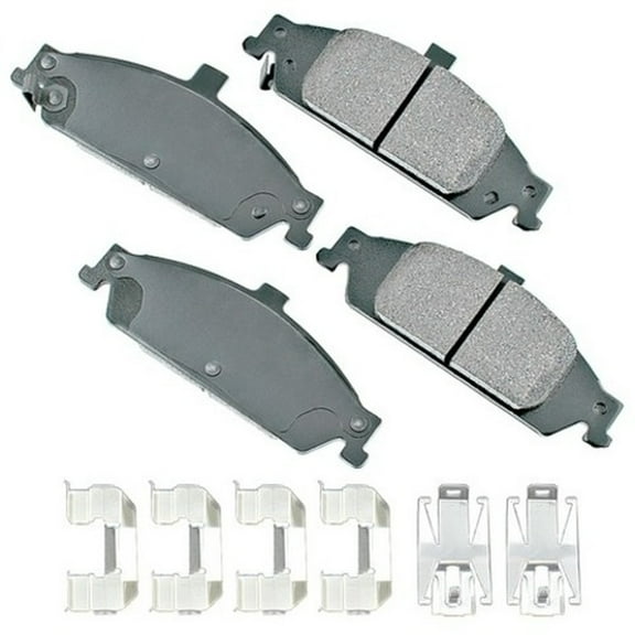 Akebono PRO-ACT Ultra-Premium Brake Pad Set, Ceramic Fits select: 1999-2005 PONTIAC GRAND AM, 1997-2003 CHEVROLET MALIBU