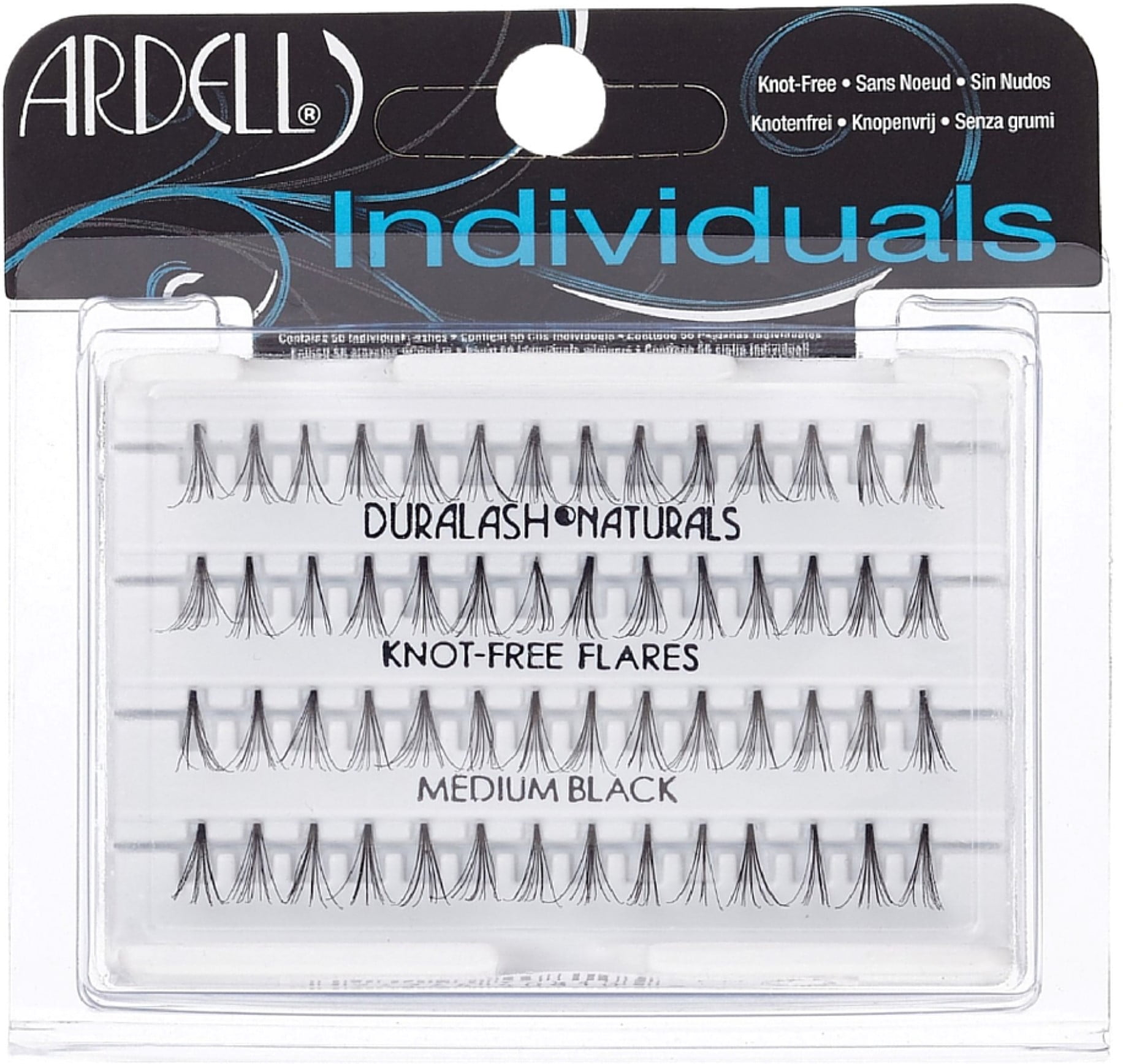 Ardell DuraLash Natural Individual Medium Flare Lashes, Black, 56 ea ...