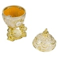 thumbnail image 3 of danila-souvenirs Faberge style Egg / Trinket Jewel Box with Lions & Emperor’s Crown 3” cream, 3 of 3