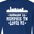 thumbnail image 4 of Inktastic Memphis Tennessee Someone Loves Me Skyline Long Sleeve Youth T-Shirt, 4 of 5