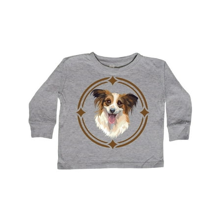 

Inktastic Papillon Dog Art Gift Gift Toddler Boy or Toddler Girl Long Sleeve T-Shirt