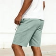 thumbnail image 6 of hoksml Men's Drawstring Textured Sweat Shorts, Diagonal Seam Relaxed Fit Casual Walking Shorts for Sport Daily Wear, 6 of 6