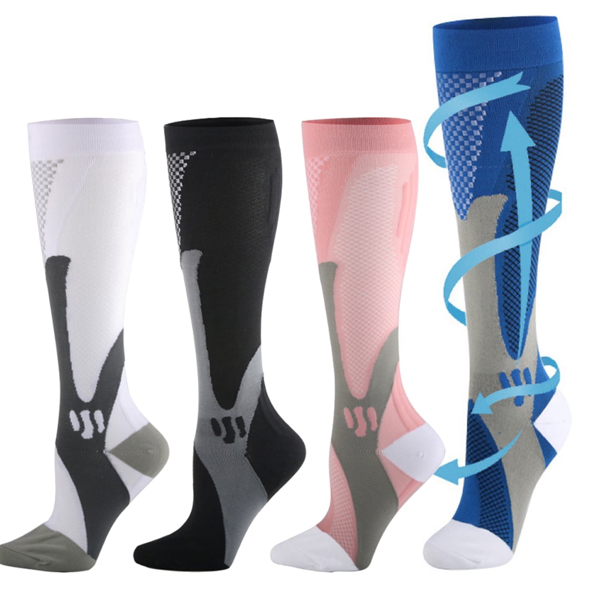 Neinkie Compression Socks for Women and Men 20 30mmHg Circulation Support Socks