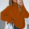 thumbnail image 2 of Turtleneck Sweater Women's Fashion Clothes For Every Occasion Cotton Linen Cardigan Summer Chic Sweaters For Women, 2 of 7