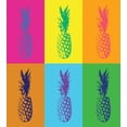 thumbnail image 2 of Pineapple Duvet Cover Set, Print of Pop Art Like Ananas Summer Tone Colors Simplistic Illustration, Decorative 3 Piece Bedding Set with 2 Pillow Shams, Queen Size, Yellow Orange, by Ambesonne, 2 of 2